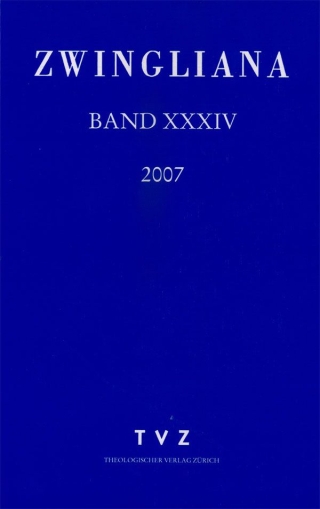 Zwingliana. Beiträge zur Geschichte Zwinglis, der Reformation und... / Zwingliana Band 29: Jg. 2002