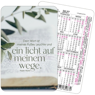 Dein Wort ist meines Fußes Leuchte 2027