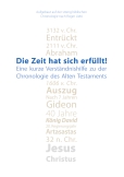 Die Zeit hat sich erfüllt!