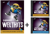 Fidimaas Welthits SET (Audio CD Vol. 1+2 inkl. Liederbuch Vol. 1+2)