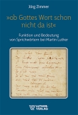 »Ob Gottes wort schon nicht da ist«