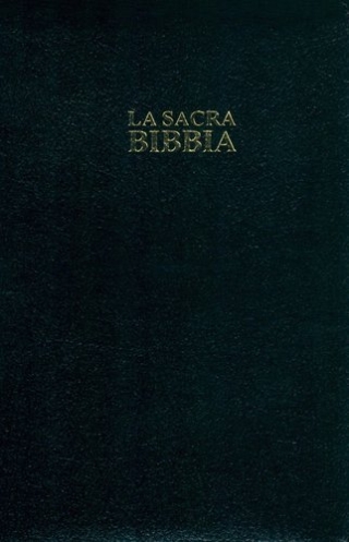 La Sacra Bibbia - Nuova Diodati - Leder schwarz