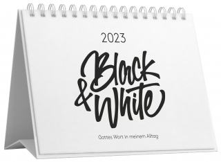 Bibelverse Black and White (Aufstellkalender 2023)