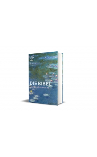 Die Bibel mit Umschlagmotiv Seerosen von Claude Monet. Großdruck. Mit Familienchronik.