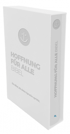 Hoffnung für alle. Die Bibel - "White Hope Geschenkbibel" - Großformat mit Blindprägung im weißen Schuber