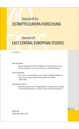 Zeitschrift für Ostmitteleuropa-Forschung 67/3 ZfO - Journal of East Central European Studies JECES 67/3