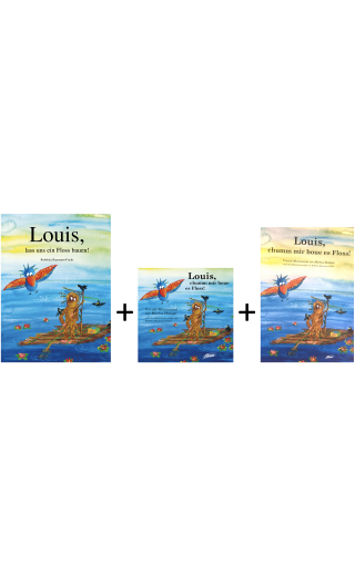 Louis, lass uns ein Floss bauen! (SET: Bilderbuch, Audio-CD, Liederheft)