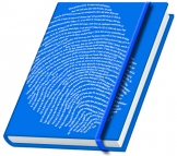 Schreibbuch "Fingerabdruck" - blau